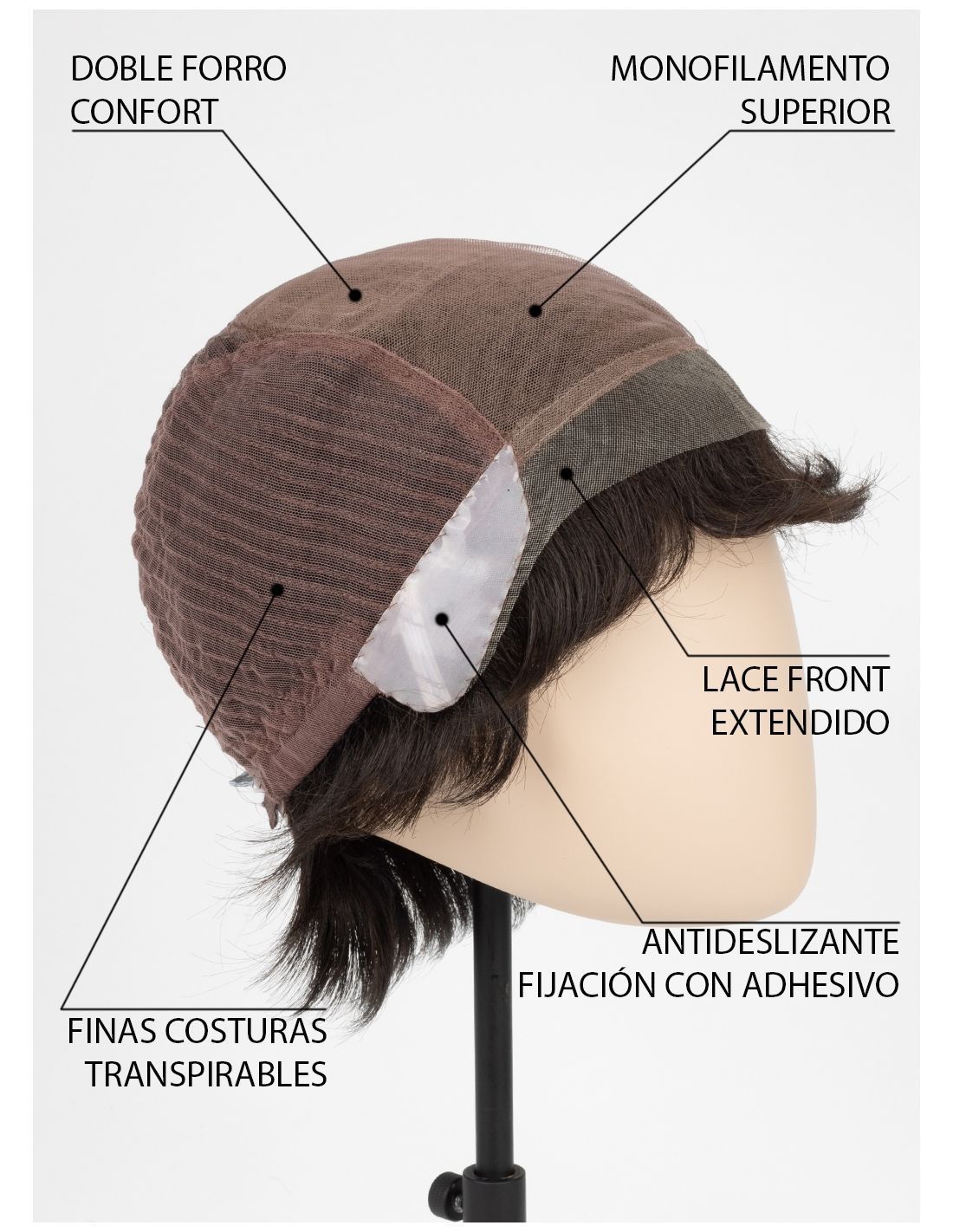 GARY Men's Synthetic Wig