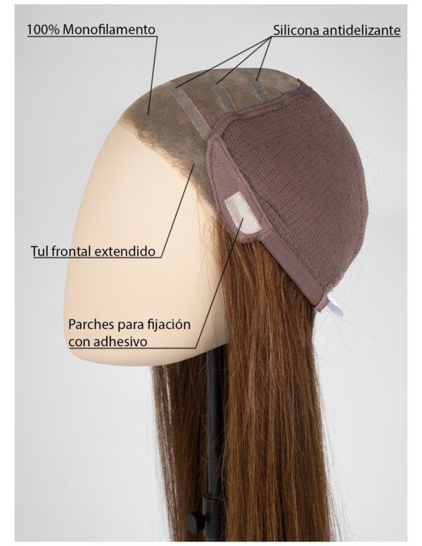 Peluca Natural Premium ANNE NATURE Talla Pequeña