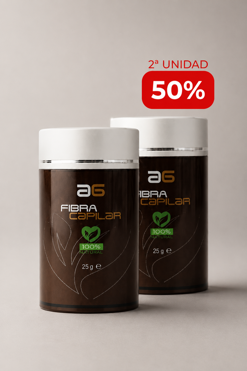 Fibra Capilar 25g | Pack 2 unidades